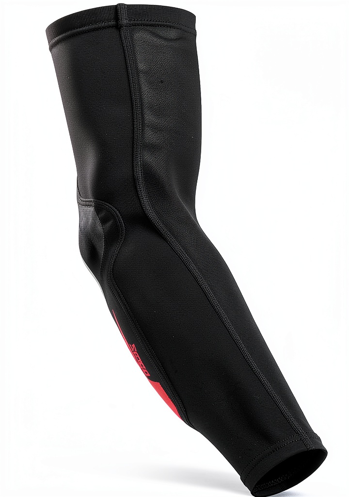 Installing Troy Lee Designs Elbow Guard Black Medium on a wooden desk