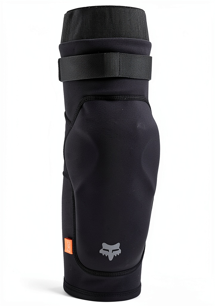 Installing Fox Racing Launch Elbow Guard Polyester Unisex Adult on a wooden desk
