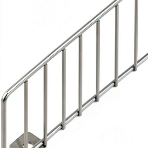 Gondola Wire Fence by SSWBasics Chrome Metal 15L x 3H-0