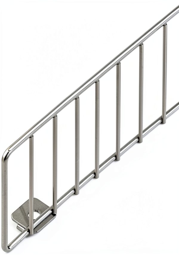 Gondola Wire Fence by SSWBasics Chrome Metal 15L x 3H-0