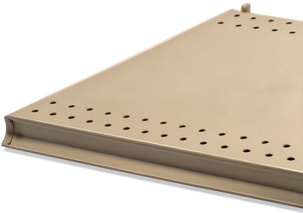 Gondola Upper Shelf SSWBasics Adjustable 36in x 12in Powder Steel-0