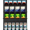 Gondola Shelves Felievy Heavy Duty Steel 4 Pack 34.5" x 11" Black-2