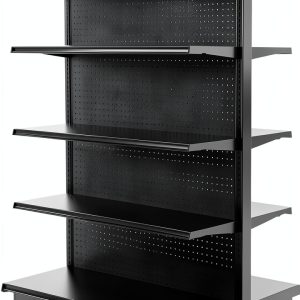 Island Gondola Retail Shelving DGS Double Sided Black 48W x 84H x 41D-0