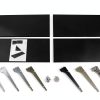 Gondola Shelves Felievy Heavy Duty Steel 4 Pack 34.5" x 11" Black-7