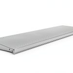 FixtureDisplays 12X36" Gondola Metal Shelf Antique White MGUS-1236-W-NF-0
